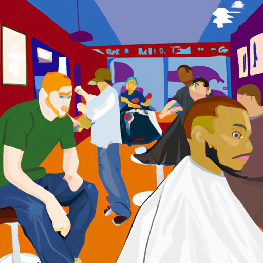 Brandon's viral video led to sustained popularity, as evidenced by the bustling barbershop filled with eager clients.